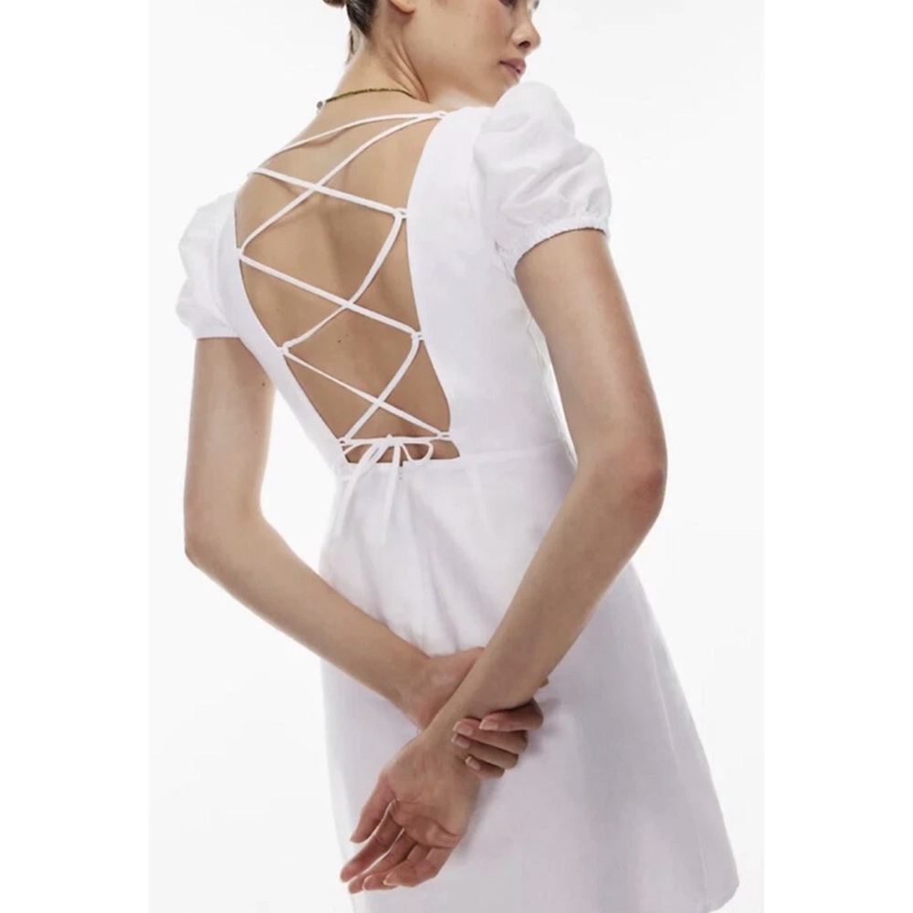 Aritzia Sunday Best Monday Strappy Back Dress White
